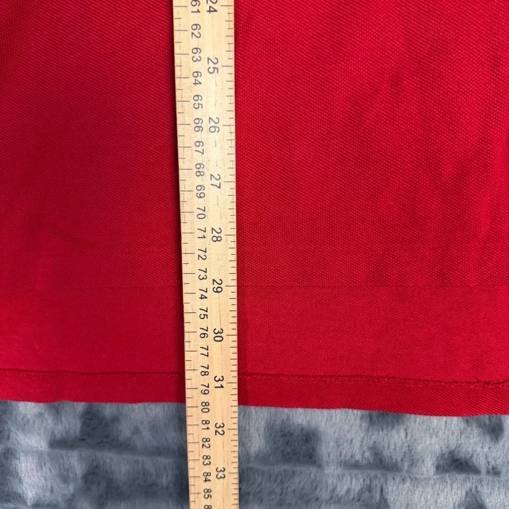 Polo Ralph Lauren Red Big Pony Polo Shirt Mens XXL Custom Fit Navy Trim 67 Patch